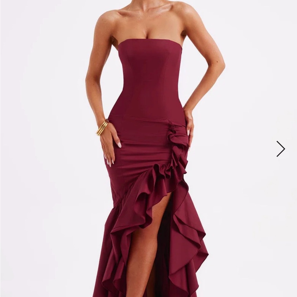 Babyboo Angelina Maxi Dress- Burgundy